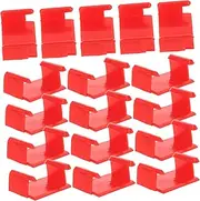 Build and Expand Your Train Sets 20pcs Plastic Track Connectors Model Railway Clips Train Games O-Gauge Track Stabilizers for Boys and Girls