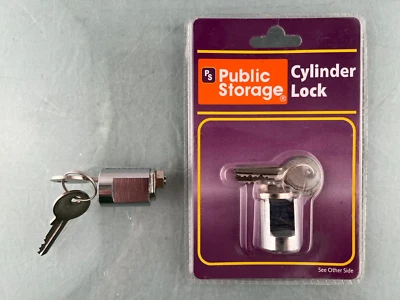 Public Storage Cylinder Lock NIB with 2 keys , and another Lock set w/o the box