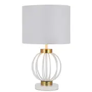 Granada White Gold Luxe Table Lamp
