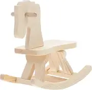 KALLORY Teractive Educational Toy Assemble Your Own Wooden Horse DIY Craft for Boys and Girls Christmas Decorations