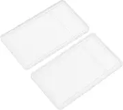 ERINGOGO Box Clear Plastic Coin Holder Box Multifunctional Organizer for Stamps and Cards Elegant Material Storage for Coins and Business Cards