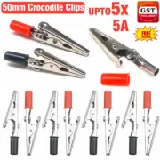 Alligator Clips 50mm Electrical Testing Crocodile Clip Probe 5/10 Sets 5A