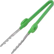Straight & Curved Gardening Nippers | Stainless Steel Plant Tweezers Tool for Kitchen, Reptile Terrarium, Crafting, Soil Work, Seedling Transfer, Compact Handy Garden Aid