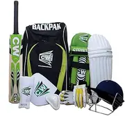 CW Bullet Cricket Set Include Bat Complete Batting Kit with Backpack Bag for 8-14+ Yr & Above Age Player
