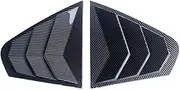 2012-2018 Compatible for Volkswagen Jetta MK6 Car Rear Louver Window Side Shutter Cover Trim Sticker Vent Scoop Carbon Fiber Modified Parts(Carbon Fiber Pattern)