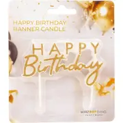Whiz Pop Bang Happy Birthday Banner Candle each