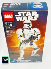Buildable and highly posable First Order Stormtrooper figure features sleek armo