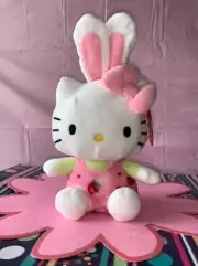 HELLO KITTY 11 In Bunny Plush 2023 With Bunny Ears Pink Strawberries NWT