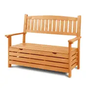 Gardeon Outdoor Storage Bench Box Wooden Garden Chair Seat Timber Furniture