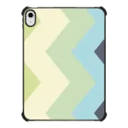 iPad 10.9-inch (10th gen) iPad Impact Case Blue and green chevron