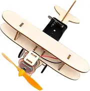 CIYODO Wood DIY Plane 1 Set DIY Wooden Airplane Model Educational Craft Fun Learning Toy