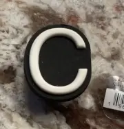Crocs Jibbitz Charm WHITE Alphabet Classic C NWT
