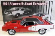 PLYMOUTH 1971 HEMI BARRACUDA RALLEY RED 1/18 ACME