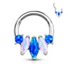 Piercing Ring Daith Septum Fan Opal