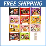 Ultimate Samyang Spicy Noodle Variety Pack - 11 Bold Flavors + FREE Chopsticks