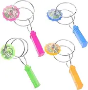 4 Pcs Light Up Spinning Gyro Toy for Kids for Summer Parties Relieves Pressure with Flashing Lights and Magnetic Ideal Stocking Stuffer