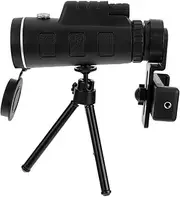 Uonlytech 1 Set High Resolution Monocular Telescope with Smartphone Portable Scope for Bird Watching Fishing Hiking Concerts and Astronomy