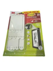 3M Command Damage Free Picture Hanging Strips, 28 Sets In Box . 4 Pack