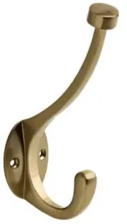 5-5/8" Champagne Bronze Pilltop Coat and Hat Hook