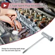 T Type 13mm 19mm Hexagon Spark Plug Socket Wrench Spanner Socket 14x6.7cm 1pcs