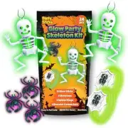 24pk Glow in The Dark Party Decorations Glow Party Skeleton Kit Party Favors