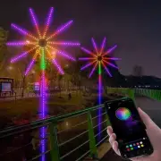 WiFi Bluetooth Smart Fireworks LED Light Outdoor,Sparkler Lights,Remote Control