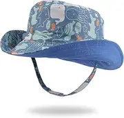 [Pesaat] Cotton Baby Sun Hat Wide Infant Toddler Sun Hat for Boys Girls Outdoor Beach Child Bucket Spring Summer 0-2 Years