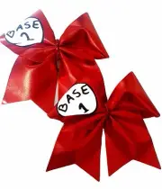 Set of 2 Base 1 and Base 2 Cheer hair bows