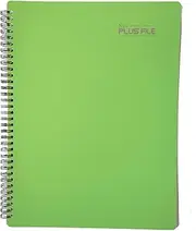 Plus File Non-Reflective Music Sheet Folder (Green, 40-Pocket to fit 80 Sheet Music), Spiral Bound Lies Flat, Sheet Music Organizer for A4 and Letter Size Music