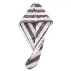 Grey - Towel Hair Turban Fast Dry Microfibre Drying Bath Head Wrap Hat Spa Cap