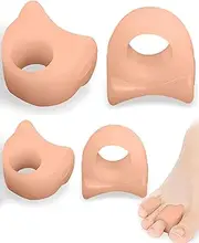 Gel Toe Separators for Women and Men,4 PCS Big Toe Spacer,Correcting Bunions and Restoring Toes to Their Original Shape(L M)