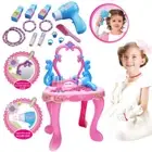 Girls Pink Color Make-up Dresser Dress-up Vanity Set Table Kids Children Toys