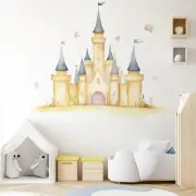 Fairy Tale Castle Wall Sticker | Princess Castle Wall Decal Art | Removable