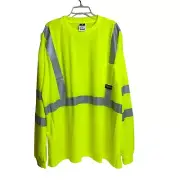 Radians Safety Shirt Unisex 5X Yellow ST21-3PGS Type R Class 3 Long Sleeve