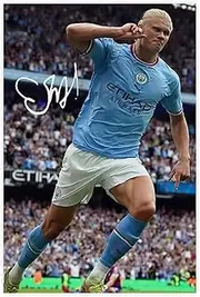 Football Player Posters for Walls Man City Soccer Poster Canvas for Bedroom The Wall Art Unframe-style 16x24inch(40x60cm)