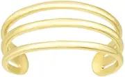 [JewelryWeb] 14ct Gold Yellow Finish 6.5mm Polished toe ring