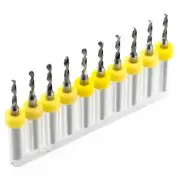 10pcs 2mm Carbide 3.175mm Shank Mini Twist Drill Bit PCB Steel For Rotary Tool