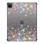 iPad Pro 12.9-inch (5th/6th gen) iPad Impact Case White Butterflies and Colorful Sparkles Burst