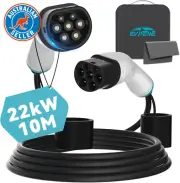 22Kw 32A Type 2 to Type 2 EV Charging Cable, 10M Portable Type 2 EV Charger Cabl