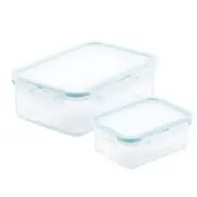 LOCK & LOCK Purely Better Rectangular Food Container Set, 4 Piece - Clear
