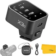 [GODOX] X3-C X3C Touchscreen TTL Wireless Flash Trigger for Canon Camera, 2.4GHz HSS 1/8000s, Built-in 850mAh Li-ion Battery, Flash Transmitter Support TCM Conversion, HD Screen, Easy Installation