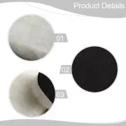White and Black Woolen Polishing Buffer Pads Set of 10 for Car Polisher