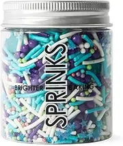 Sprinks Rock N Roll Sprinkles - Edible Cake Sprinkles | Cupcake Decorating Sprinkles | Sprinkles for Cakes | Candy Sprinkles | Donut Sprinkles | Rock N Roll Cake Decorations | 70g