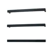 Radiant SBSTR-650 Heated/Non-Heated Single Square Towel Rail - 650mm - Matte Black (1 Piece)