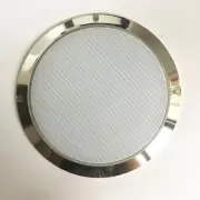 8" Speaker Cover Metallic Silver Frame White Mesh Grill Car Audio DJ PA Speaker