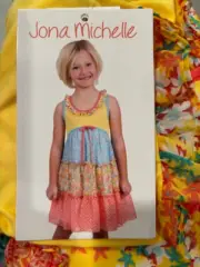 JONA MICHELLE GIRLS SLEEVELESS SUMMER DRESS (YELLOW/ORANGE 5)NWT
