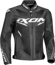 Ixon Draco Motorcycle Textile Jacket, black-white, Size M for Men Black White