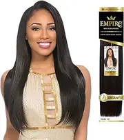 Sensationnel Empire yaki human hair - tangle free weaving for quick weave and sew in styles for faux highlights - 1 pack (8 inch, 1 JETBLACK)