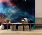3D Space Nebula Wallpaper Wall Mural Removable Self-adhesive 82