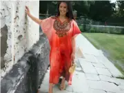 New Kaftan Resort Beach Wear Caftan Women Dress Sizes AU 8-14